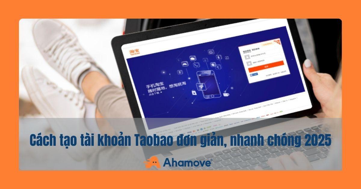 Cách tạo tài khoản taobao