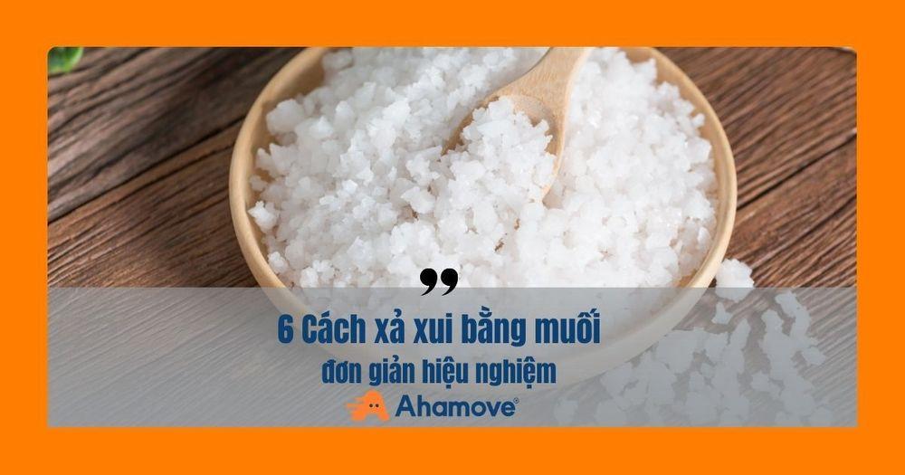 Cách xả xui bằng muối