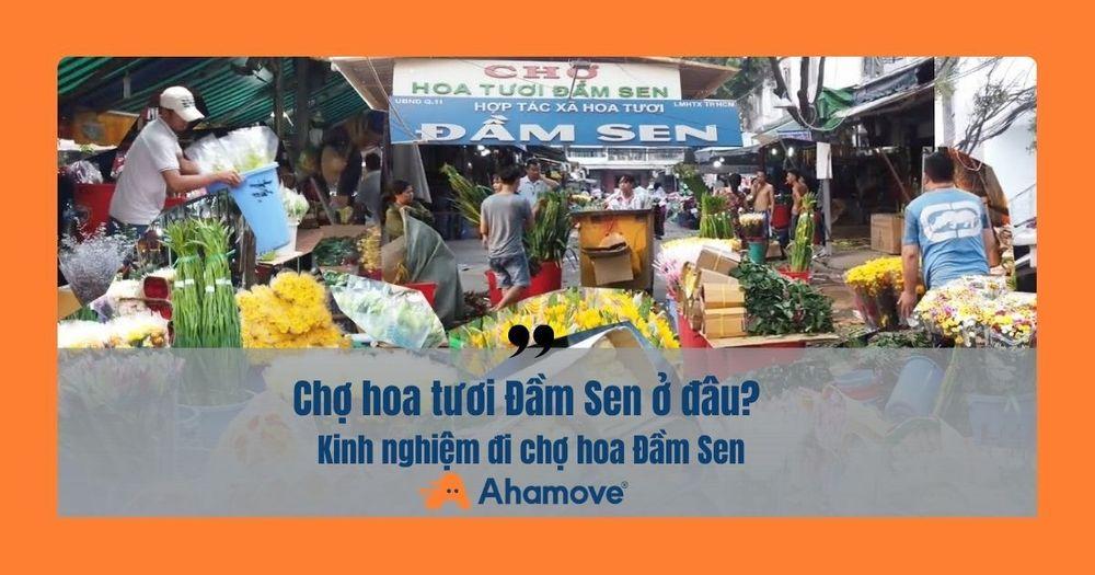 chợ hoa tươi đầm sen