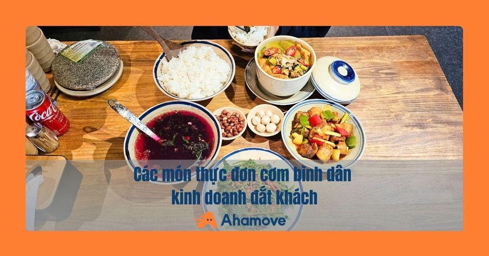 thực đơn cơm bình dân