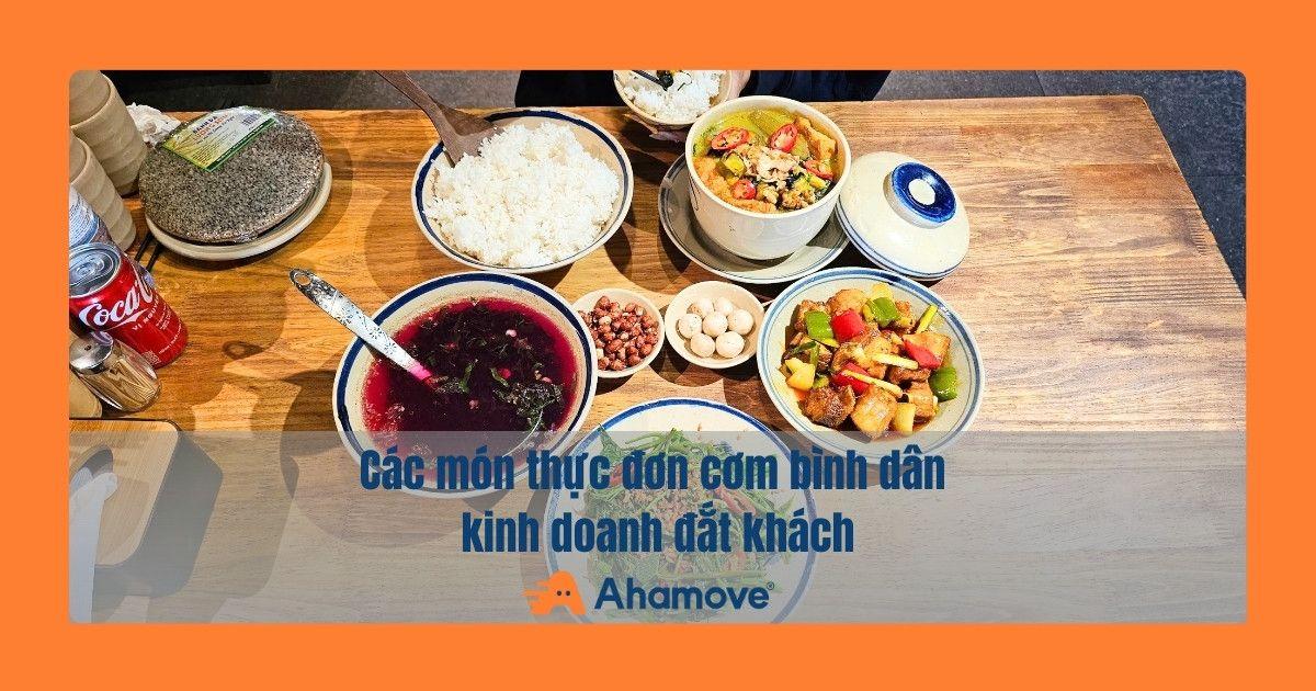 thực đơn cơm bình dân