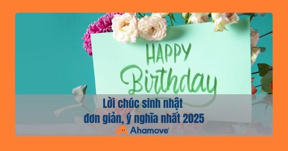 lời chúc sinh nhật đơn giản
